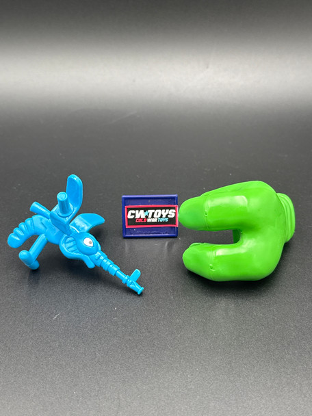 1990 Teenage Mutant Ninja Turtles Copter Hand Gunner Parts Pieces 63092