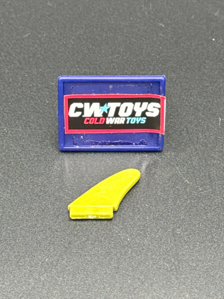 1990 Teenage Mutant Ninja Turtles Copter Surfboard Fin Part Piece 63097