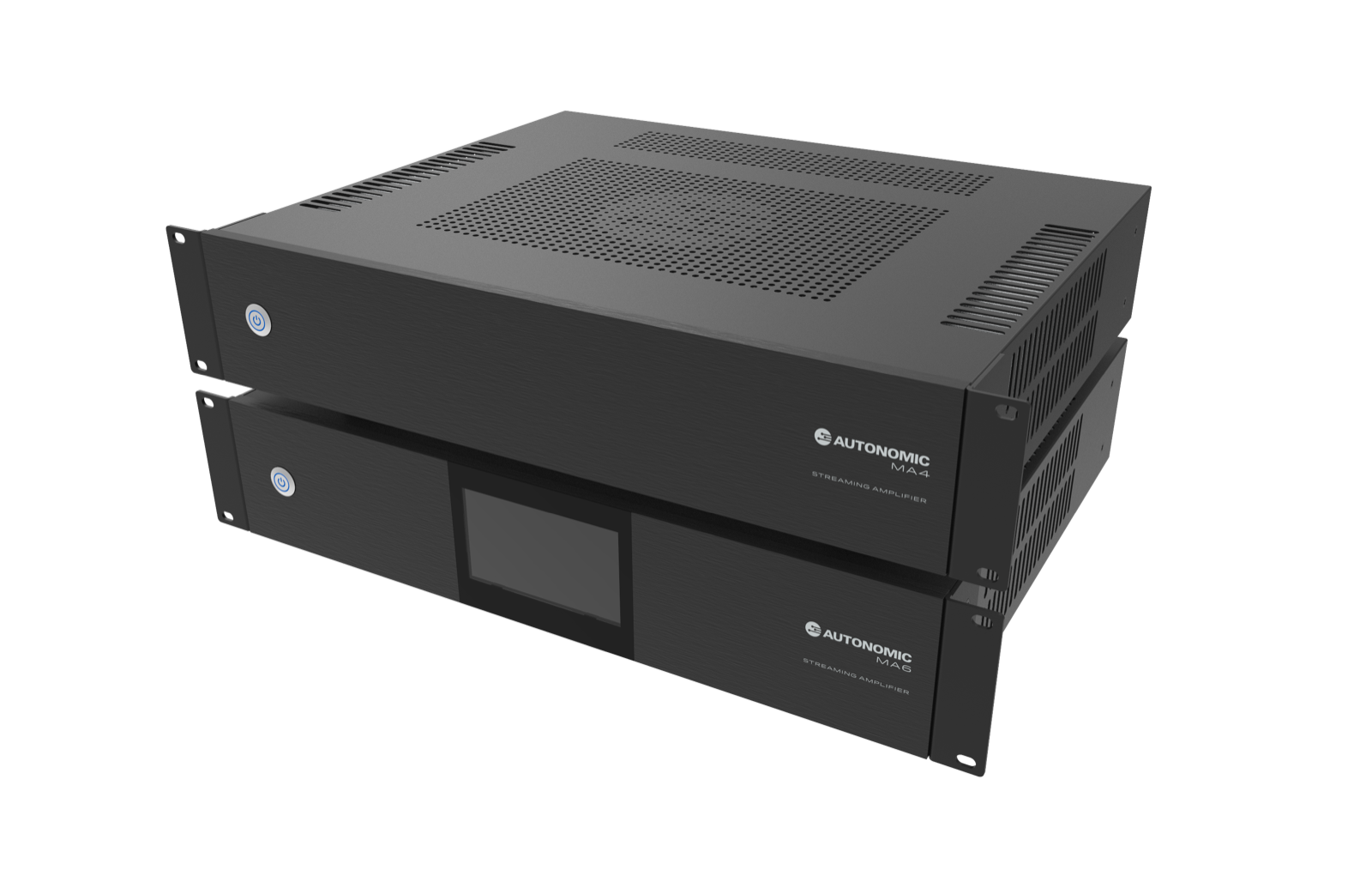 MA6 and MA4 streaming amplifiers, stacked