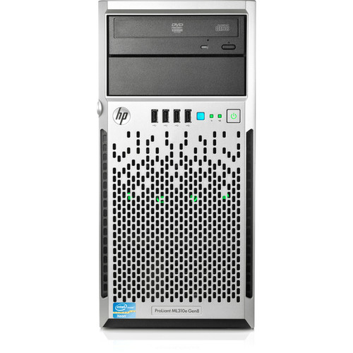 HPE 686232-S01 ProLiant ML310e G8 4U Micro Tower Server - 1 x Intel Xeon E3-1220V2 3.10 GHz - 4 GB RAM - Serial ATA/300 Controller Refurbished