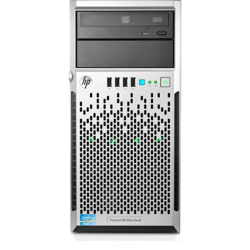HPE 686233-S01 ProLiant ML310e G8 4U Micro Tower Server - 1 x Intel Xeon E3-1220V2 3.10 GHz - 4 GB RAM - 500 GB HDD - (1 x 500GB) HDD Configuration - Serial ATA/300 Controller Refurbished