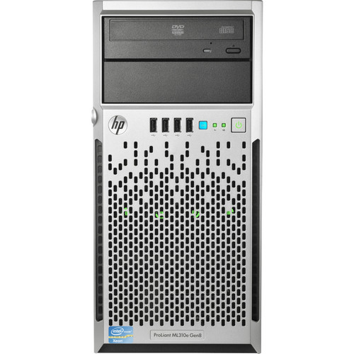 HPE 731197-S01 ProLiant ML310e G8 4U Micro Tower Server - 1 x Intel Xeon E3-1220V2 3.10 GHz - 4 GB RAM - 1 TB HDD - (2 x 500GB) HDD Configuration - Serial ATA/600 Controller Refurbished