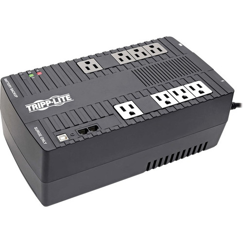 Tripp AVR550U Lite UPS 550VA 300W Line-Interactive UPS 8 NEMA 5-15R Outlets AVR 120V 50/60 Hz USB Desktop/Wall Mount