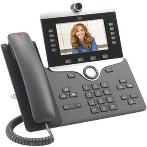 Cisco CP-8845-K9= 8845 IP Phone - Corded/Cordless - Corded - Bluetooth - Wall Mountable - Charcoal Refurbished