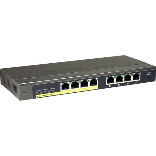 Netgear GS108PE-300NAS ProSafe Plus Switch 8-port Gigabit Ethernet Switch with 4-port PoE