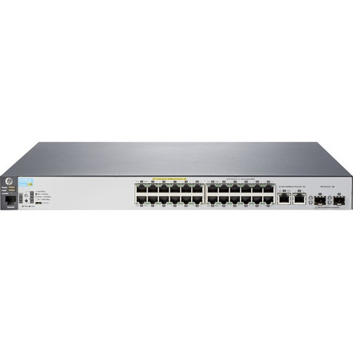 Aruba J9779A 2530-24-PoE+ Fast Ethernet Switch - 24 10/100 Network Ports, 2 Gigabit RJ45/SFP uplinks - Fully Managed - Layer 2 Used
