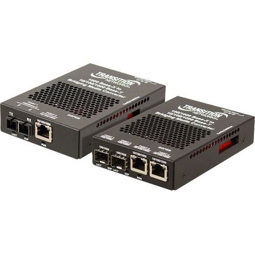 Transition SGFEB1040-130-NA Networks 10/100/1000 Ethernet Media Converter Stand-Alone