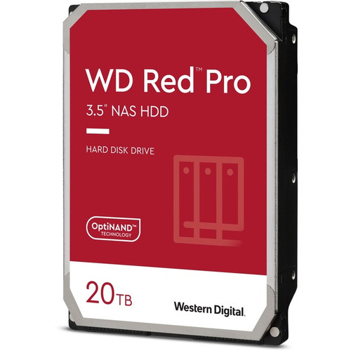 WD WD201KFGX Red Pro WD201KFGX 20 TB Hard Drive - 3.5" Internal - SATA (SATA/600) - Conventional Magnetic Recording (CMR) Method