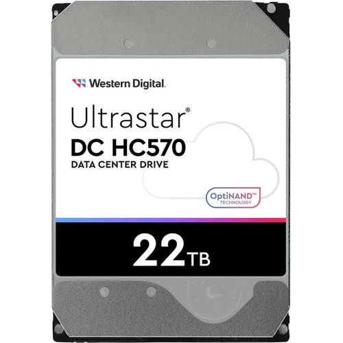 WD 0F48155-20PK Ultrastar DC HC570 0F48155-20PK 22 TB Hard Drive - 3.5" Internal - SATA (SATA/600) - Conventional Magnetic Recording (CMR) Method