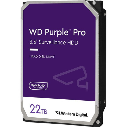 WD WD221PURP Purple Pro WD221PURP 22 TB Hard Drive - 3.5" Internal - SATA (SATA/600) - Conventional Magnetic Recording (CMR) Method