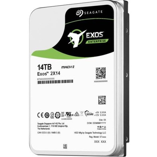 Seagate ST14000NM0001 Exos 2X14 ST14000NM0001 14 TB Hard Drive - 3.5" Internal - SAS (12Gb/s SAS)