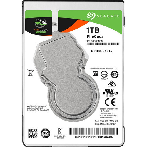 Seagate ST1000LX015 FireCuda ST1000LX015 1 TB Hard Drive - 2.5" Internal - SATA (SATA/600) Refurbished