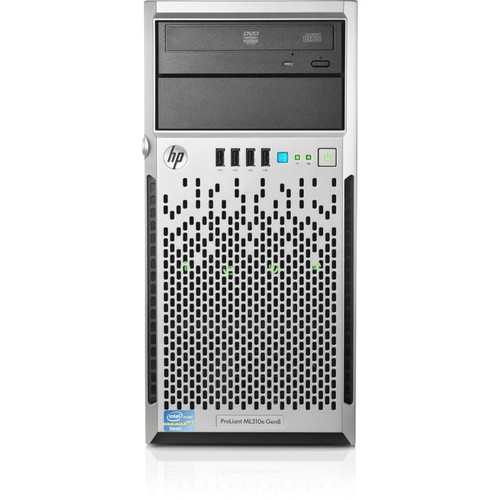 HPE 689063-001 ProLiant ML310e G8 4U Micro Tower Server - 1 x Intel Xeon E3-1220V2 3.10 GHz - 4 GB RAM - 1 TB HDD - Serial ATA/600 Controller Refurbished