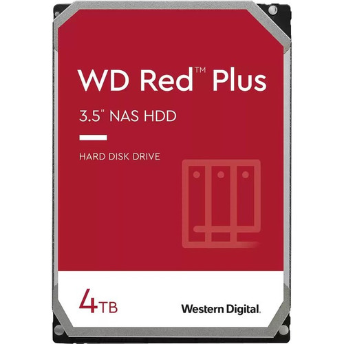WD WD40EFPX Red Plus WD40EFPX 4 TB Hard Drive - 3.5" Internal - SATA (SATA/600) - Conventional Magnetic Recording (CMR) Method