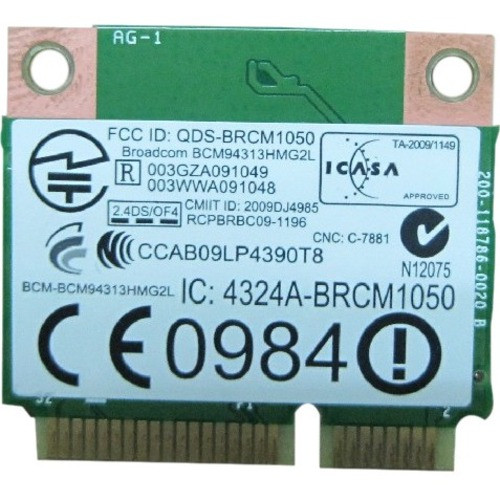 HP 593836-001 BCM4313 IEEE 802.11n Wi-Fi Adapter for Notebook Refurbished