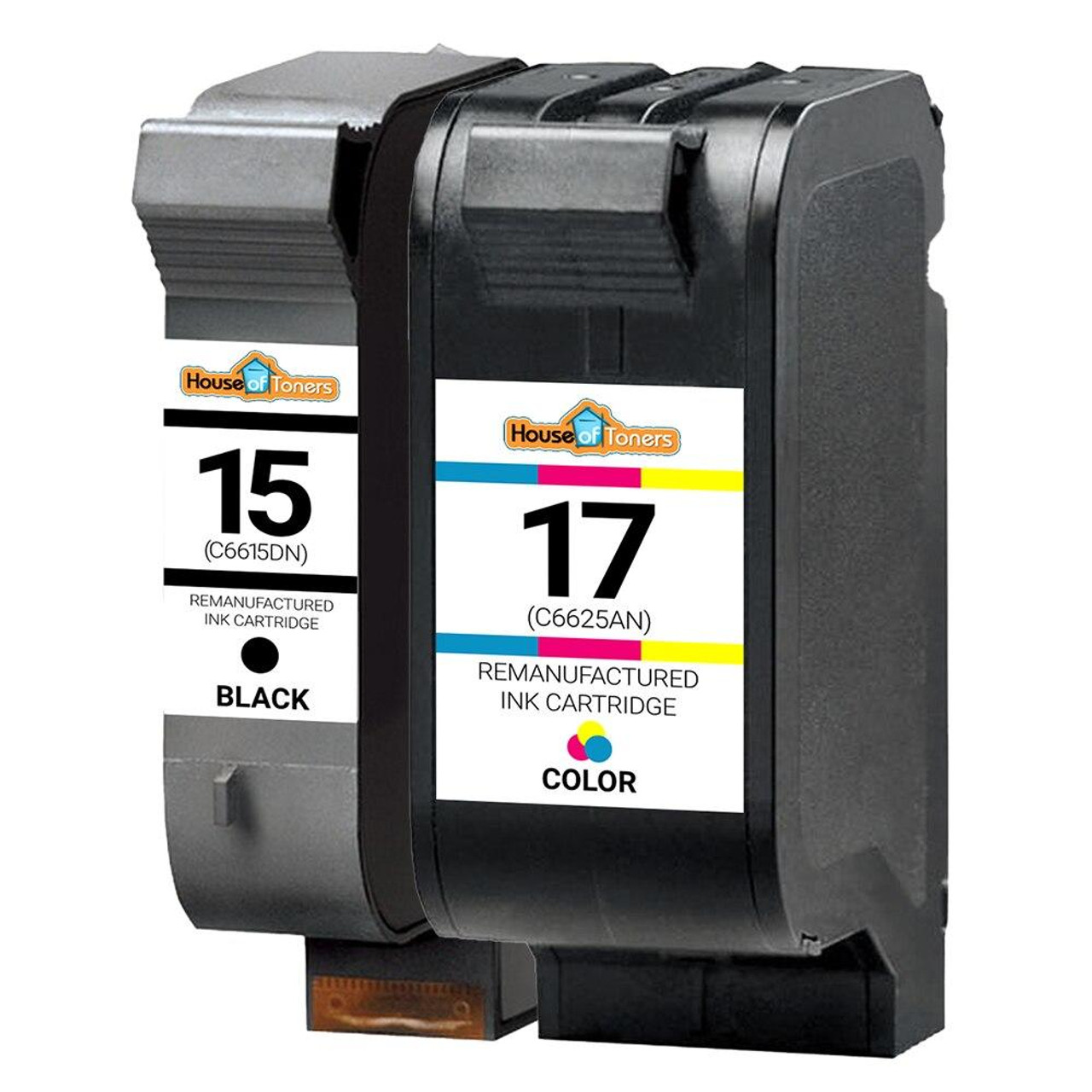 Parel relais Beïnvloeden Remanufactured Ink Cartridge for HP 15 & 17 2PK - 1B/1C
