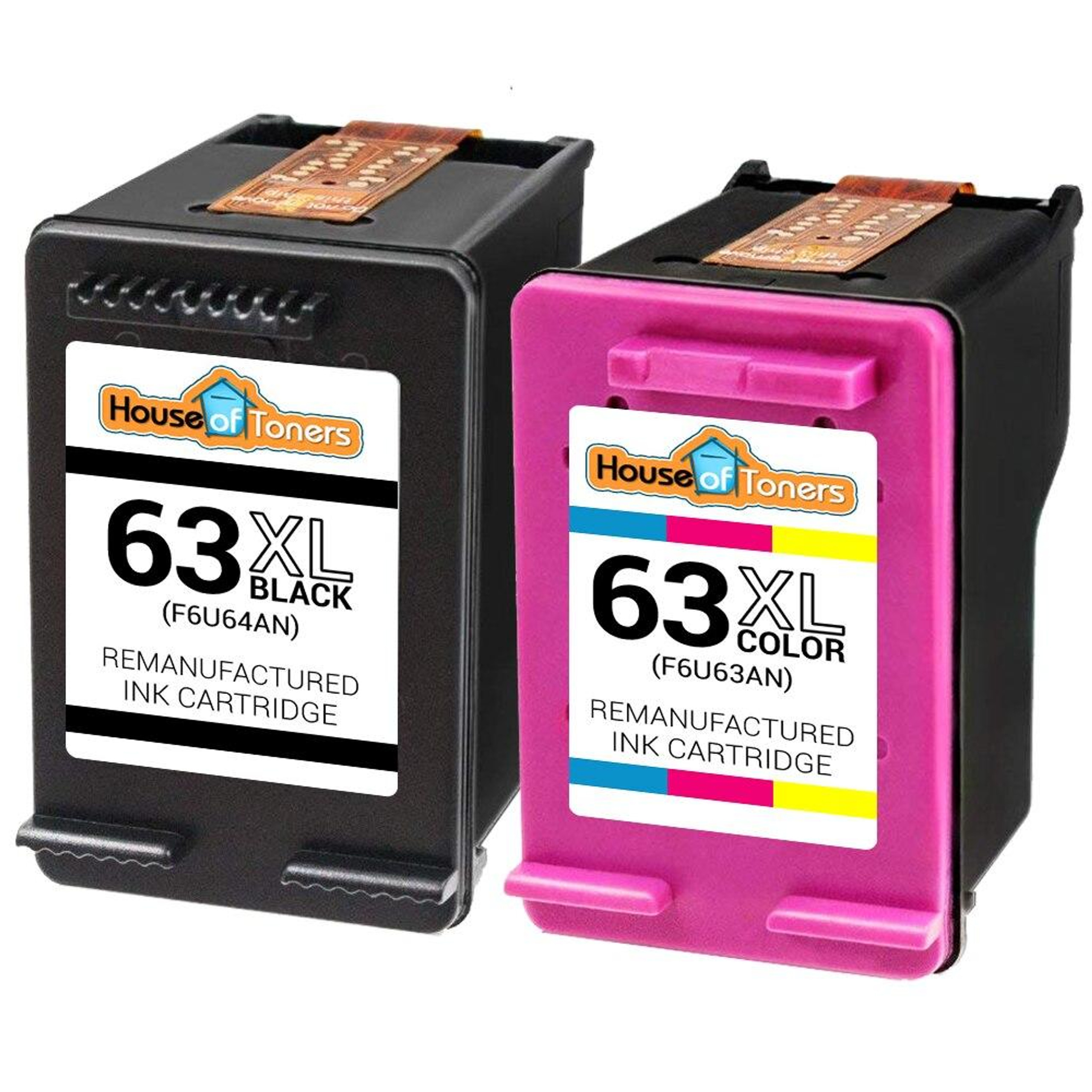 Hp 63xl Blackcolor 2 Pack Higher Yield Ink Cartridges 6061