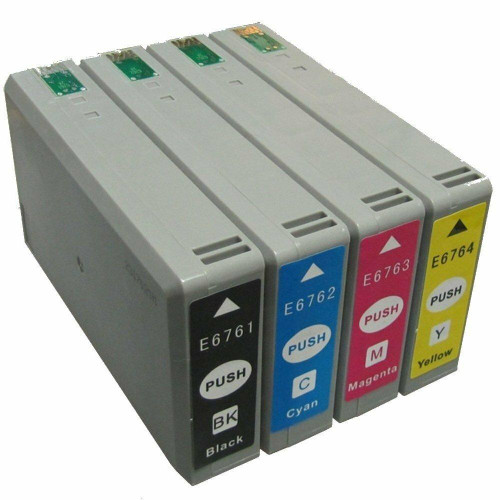 HouseOfToners Remanufactured Replacement for Epson 676XL Ink Cartridge 4PK - Black, Cyan, Magenta, Yellow