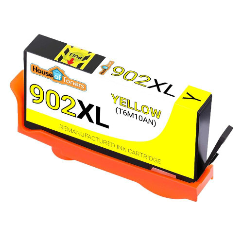 HouseOfToners Remanufactured Replacement for HP 902XL T6M10AN High Yield Yellow Ink Cartridge - Shows Accurate Ink Levels