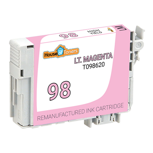 HouseOfToners Remanufactured Replacement for Epson 98 T098620 High Yield Light Magenta Ink Cartridge