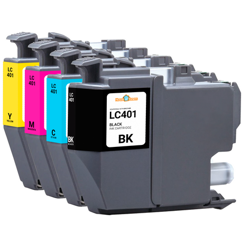 Brother LC401 4 Pack BCMY Remanufactured Ink Cartridge Brother LC401 4 Pack BCMY Remanufactured Ink Cartridge