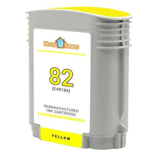 HP #82 (C4913A) Yellow Ink Cartridge (Remanufactured)
