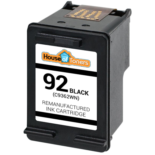 HP #92 (C9362WN) Black Ink Cartridge (Remanufactured)