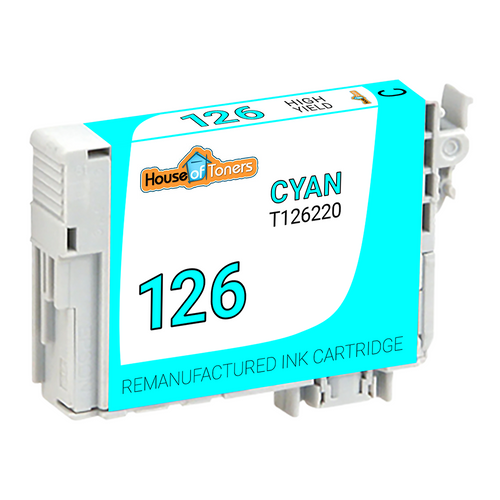 HouseOfToners Remanufactured Replacement for Epson 126 T126220 High Yield Cyan Ink Cartridge