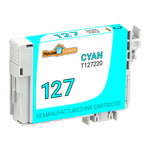 HouseOfToners Remanufactured Replacement for Epson 127 T127220 Extra High Yield Cyan Ink Cartridge