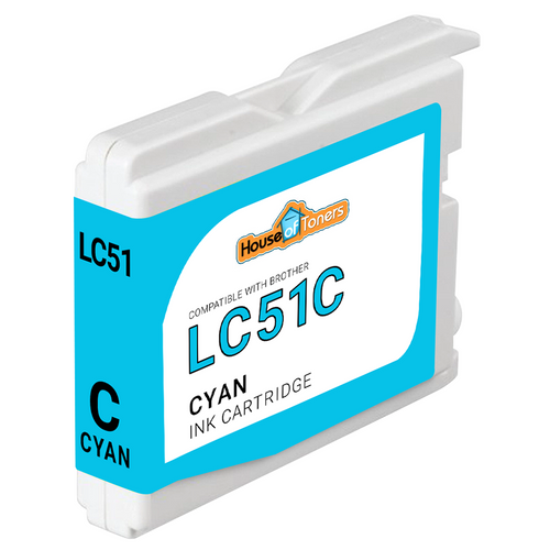 Brother LC-51 (LC51C) Cyan Ink Cartridge (Compatible)