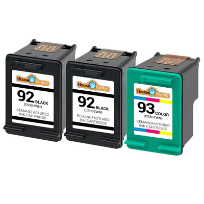 3-Pack Remanufactured HP 93 Tri-Color Ink Cartridges - C9361WN Compatible For HP PSC 1507 & More Printers