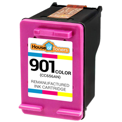 Cartouche D'encre HP 901 Tricolore Authentique CC656AE - Encre Originale Neuve, TVA Incluse