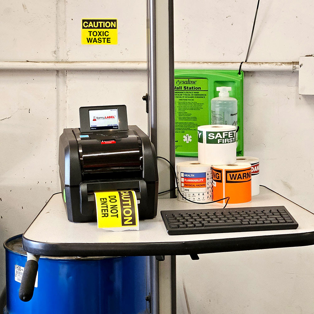 formuLABEL GHS4P Safety Printer 600 DPI Standalone Industrial Thermal