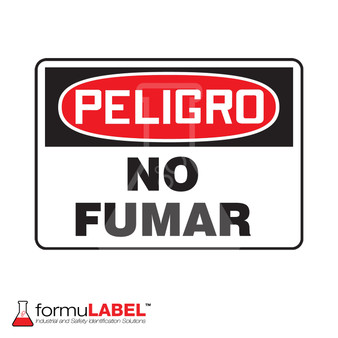 "Peligro No Fumar" Sign