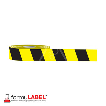  Black and Yellow hazard striped floor tape roll