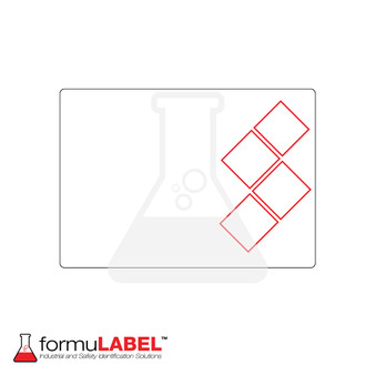 formuLABEL™ GHS 3.5" x 5" Secondary Labels (250 Labels).