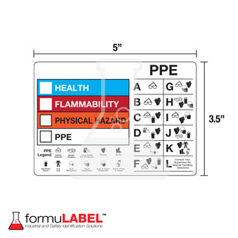 formuLABEL™ RTK Color Bar 3.5" x 5" with measurement