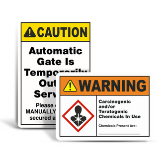 ANSI Signs and Labels