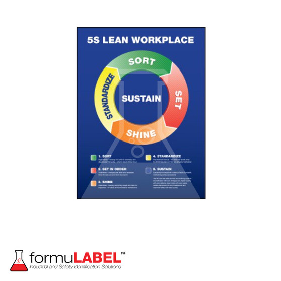 5S Poster: Lean Workplace Circle