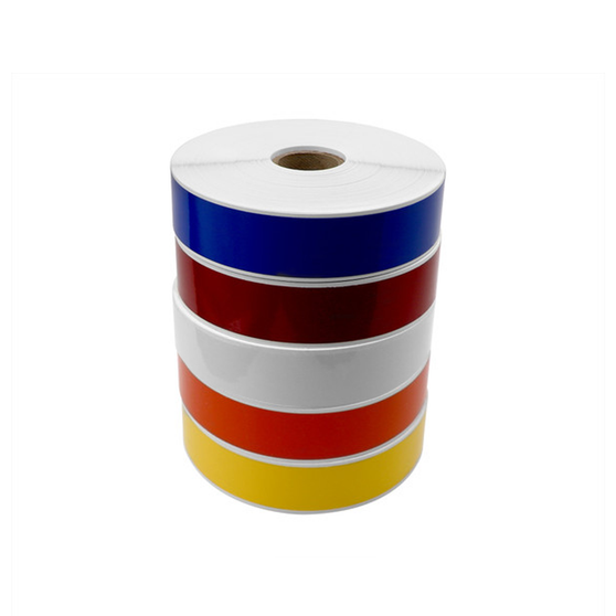 Stack of EG Reflective 1" Vinyl, multi colored