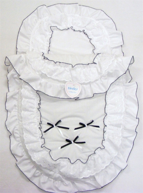 G004 KINDER RUFFLE FRILL PRAM SET
