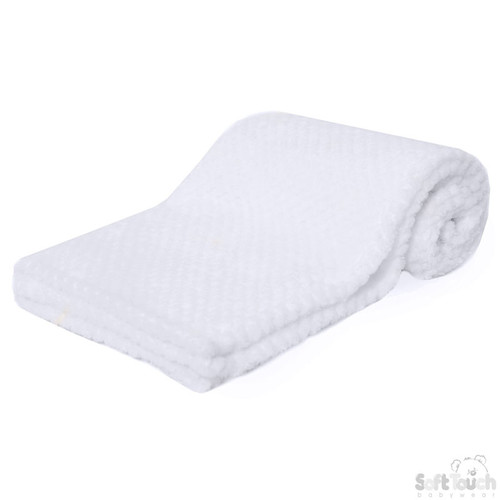 FBP152-BP-W SOFT TOUCH WAFFLE WRAP -  WHITE