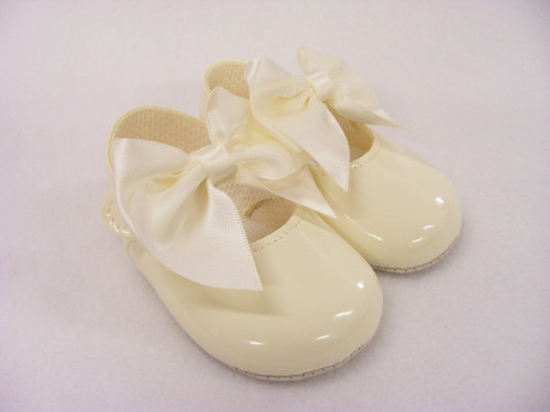 BAYPODS B025I SOFT SOLE LARGE BOW SHOE -- IVORY