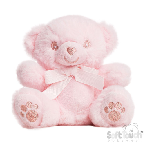 EST60P SOFT TOUCH ECO RECYCLED TEDDY BEAR - PINK