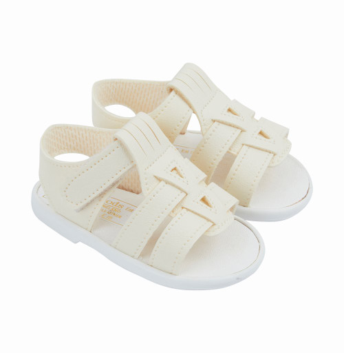 S060C Baypods Velcro Walker Sandal - Cream