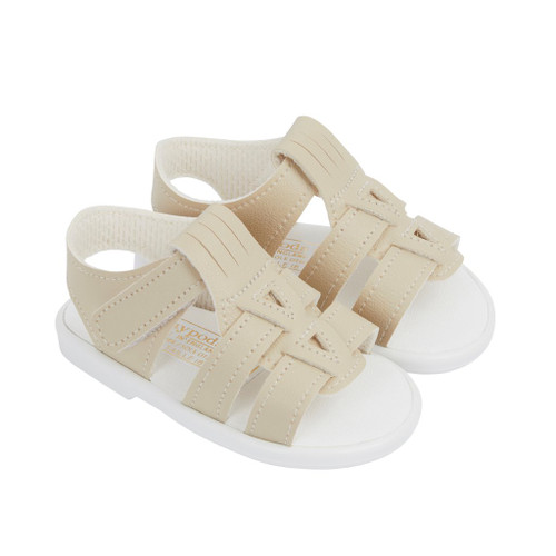 S060BI Baypods Velcro Walker Sandal - Biscuit