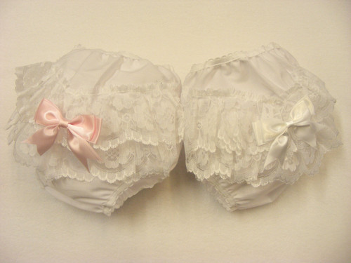 4020 Kinder Flower Lace Double Bow Frillies