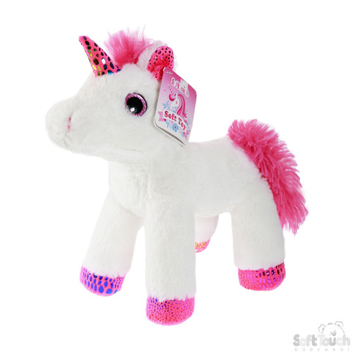 White Unicorn Toy W/Metalic Print No. ST04 | 4ST04