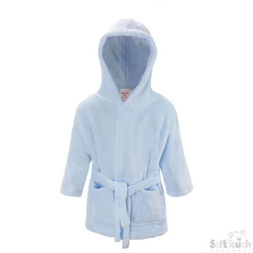 FBR20 Soft Touch Infants Fleece Robe - Blue -