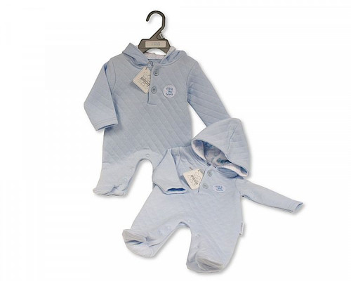 Nursery Time Baby Boys Quilted Hooded All in One - Out of This World